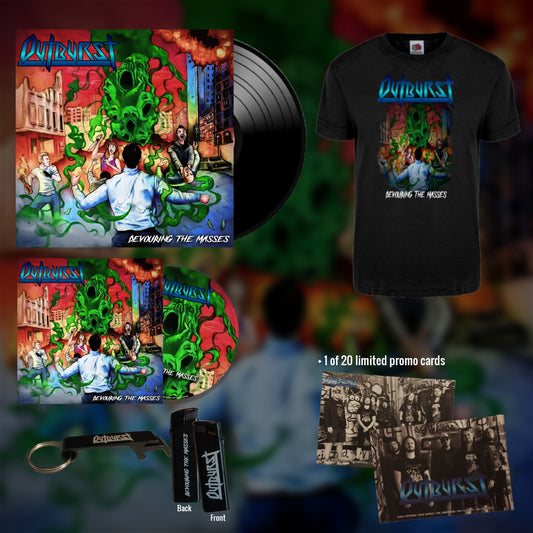 Devouring The Masses Bundle - Vinyl, CD, T-Shirt, Lighter and Bottle opner