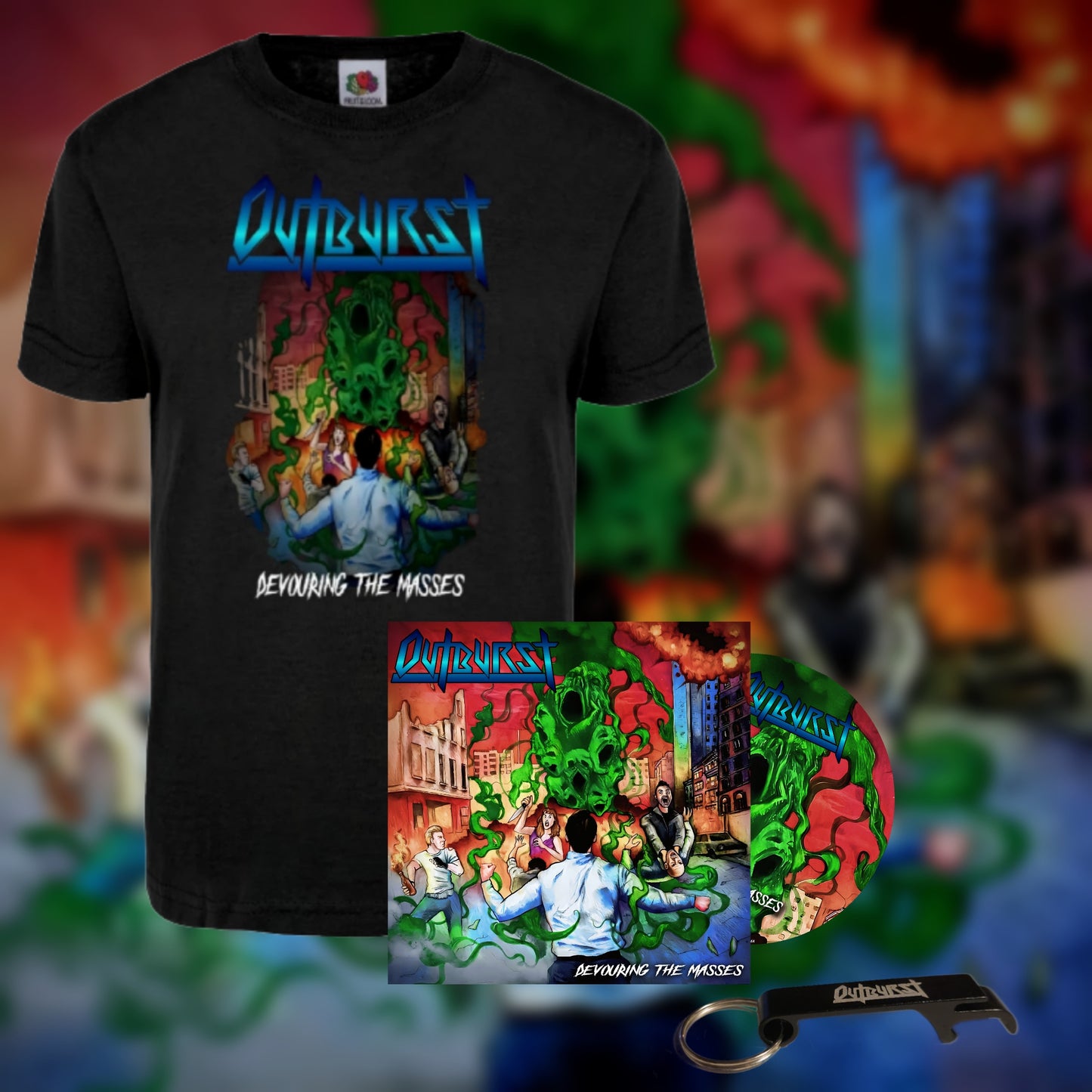 Devouring The Masses - CD/T-Shirt Bottle Opener - Bundle  [Pre-Order]